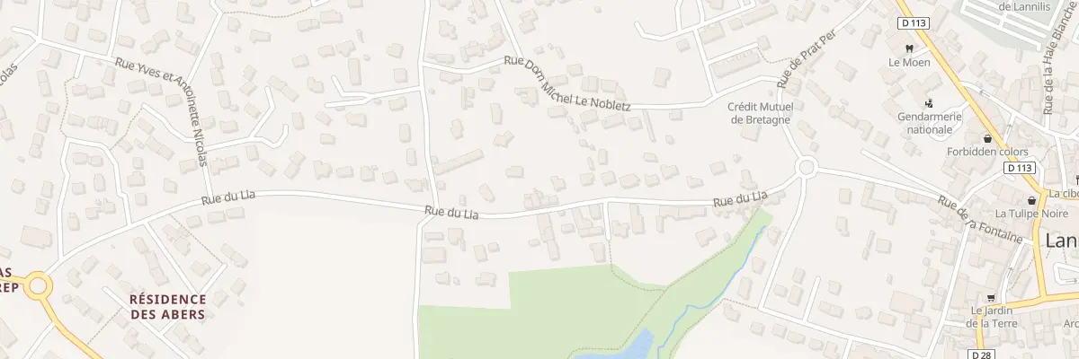 Plan du 21 Rue du Lia à Lannilis