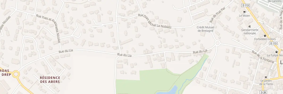Plan du 27 Rue du Lia à Lannilis