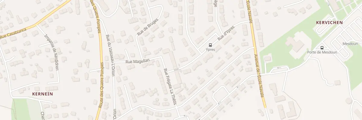 Plan du 2 Rue d’ Ypres à Brest
