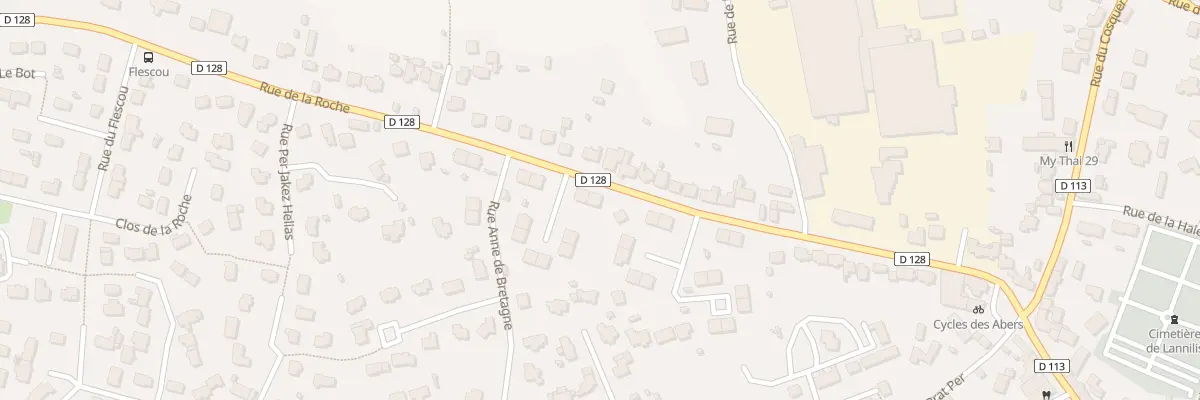Plan du 38 Rue de la Roche à Lannilis