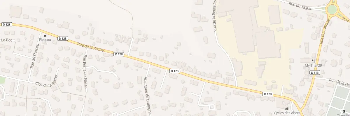 Plan du 33 Rue de la Roche à Lannilis