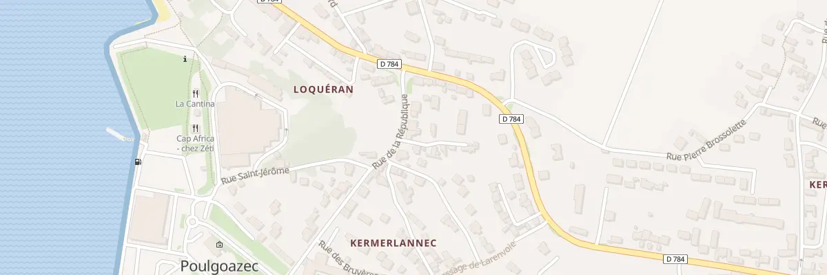 Plan du 7 Rue de la République à Plouhinec