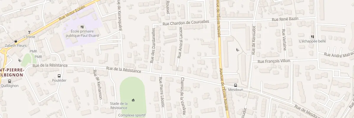 Plan du 6 Rue Amiral Lacaze à Brest