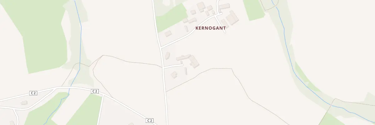 Plan du 2 Kernogant à Milizac-Guipronvel