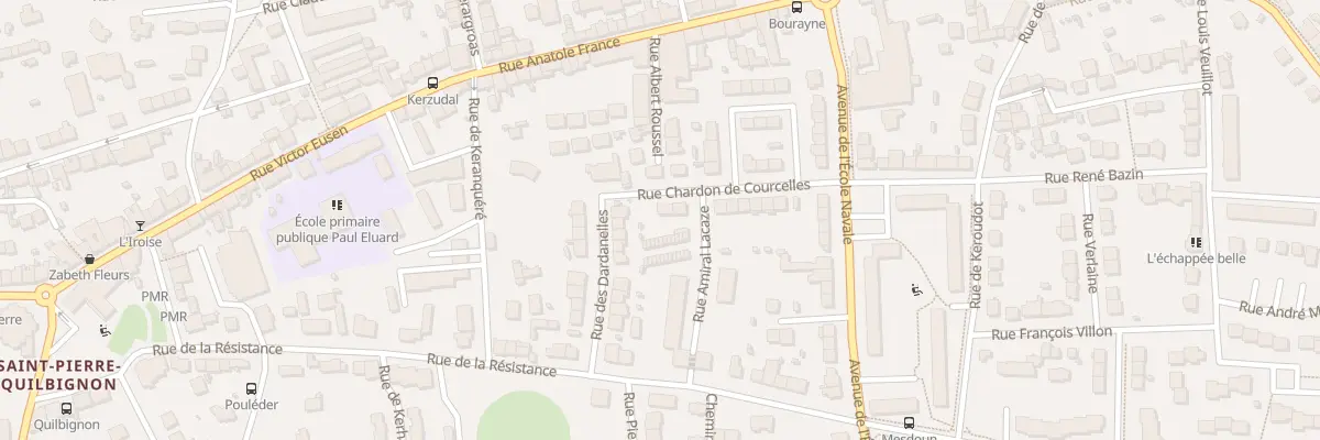 Plan du 11 Rue Chardon de Courcelles à Brest
