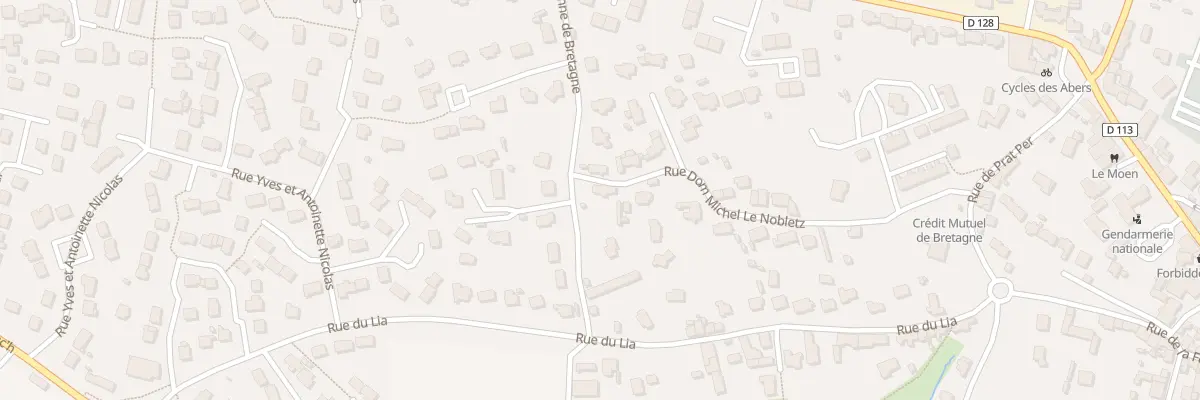 Plan du 24 Rue Dom Michel Le Nobletz à Lannilis