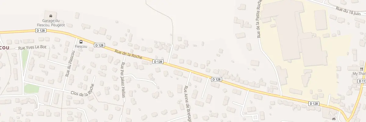 Plan du 43 Rue de la Roche à Lannilis