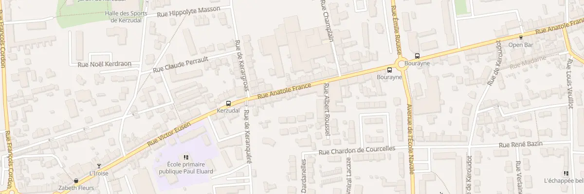 Plan du 11B Rue Anatole France à Brest