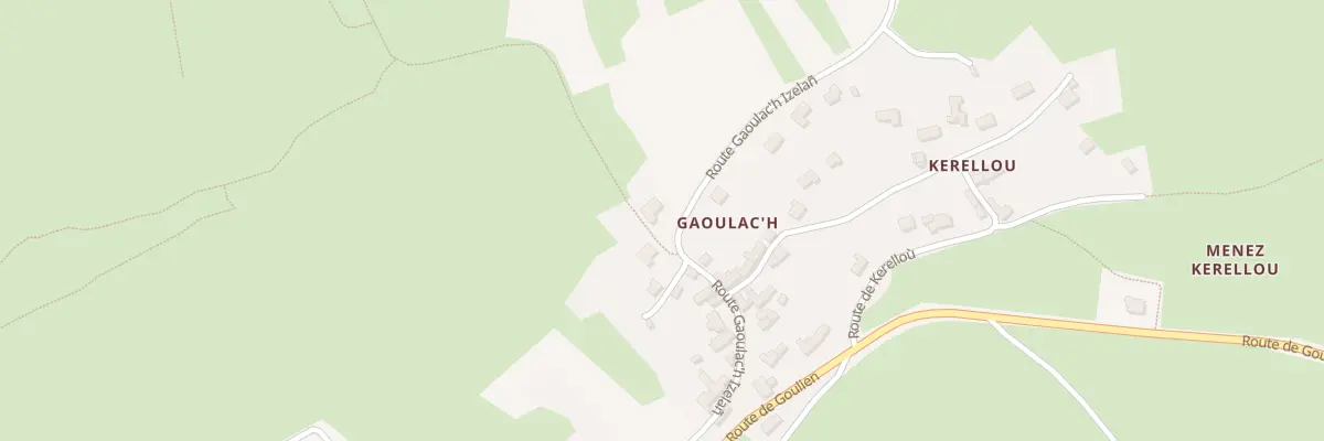 Plan du 32 Rte du lavoir de Gaoulac’h à Crozon
