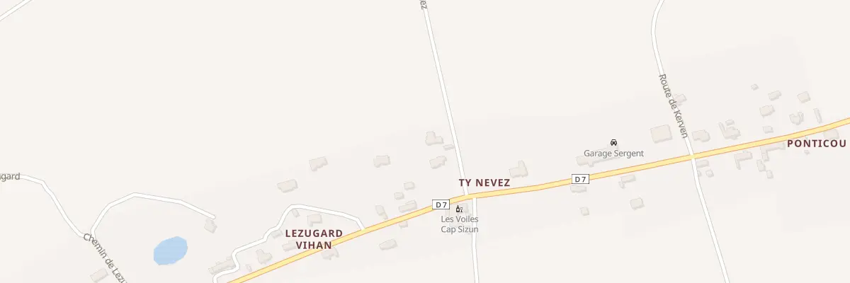 Plan du 75 Rte de Luguenez à Beuzec-Cap-Sizun