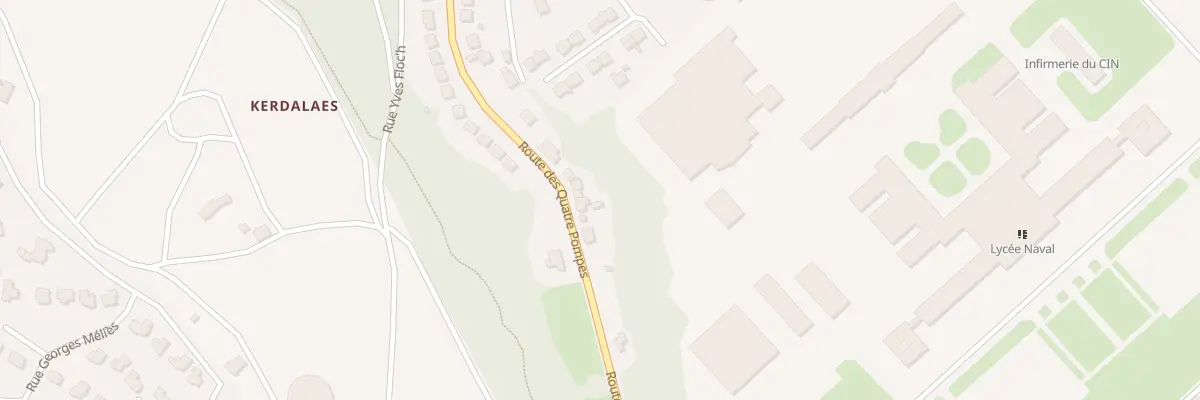 Plan du 146 Rte des Quatre Pompes à Brest