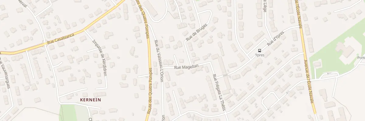 Plan du 12 Rue Magellan à Brest
