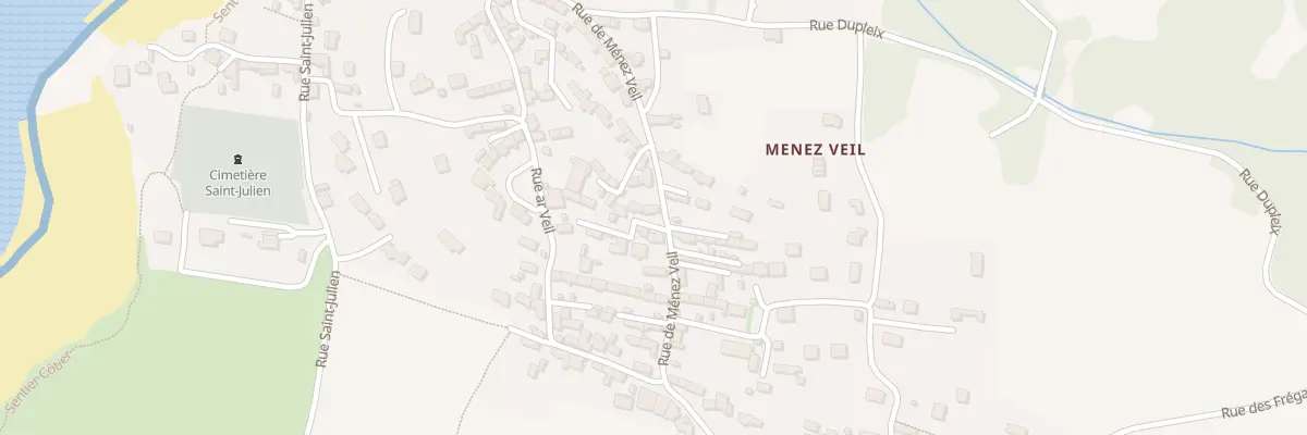 Plan du 40 Rue de Menez Veil à Plouhinec