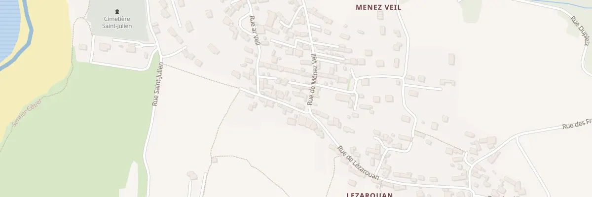 Plan du 54 Rue de Menez Veil à Plouhinec