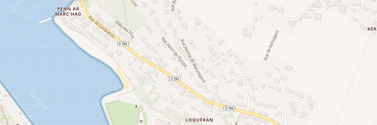 Plan du 2 Rue Henri de l’Ecluse à Plouhinec
