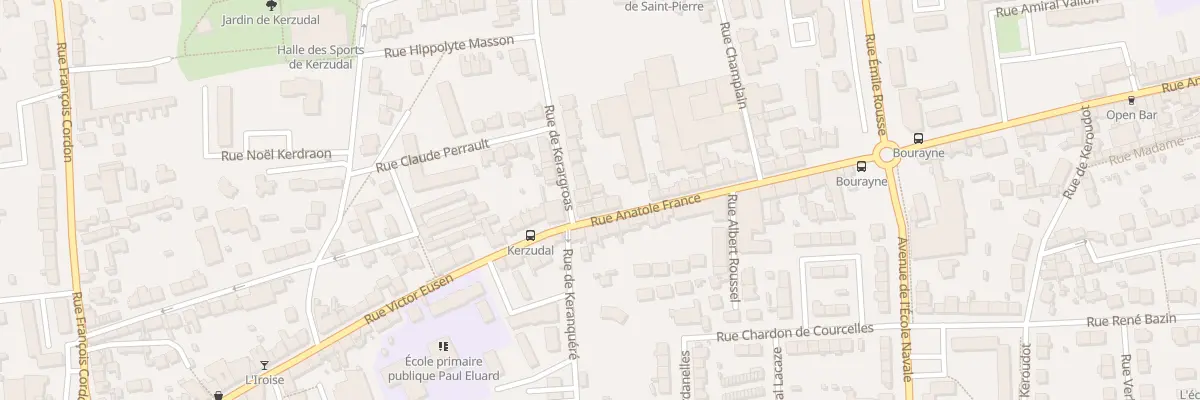 Plan du 6 Rue Anatole France à Brest