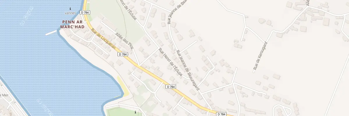 Plan du 8 Rue Henri de l’Ecluse à Plouhinec