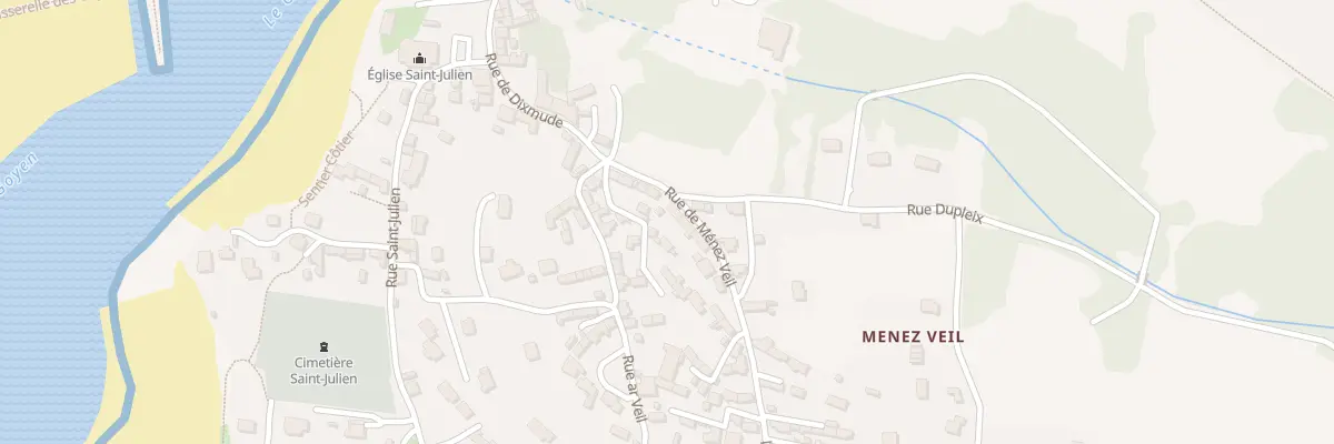 Plan du 10 Rue de Menez Veil à Plouhinec