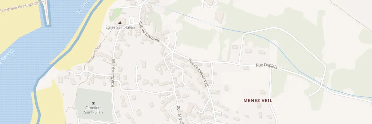 Plan du 8 Rue de Menez Veil à Plouhinec