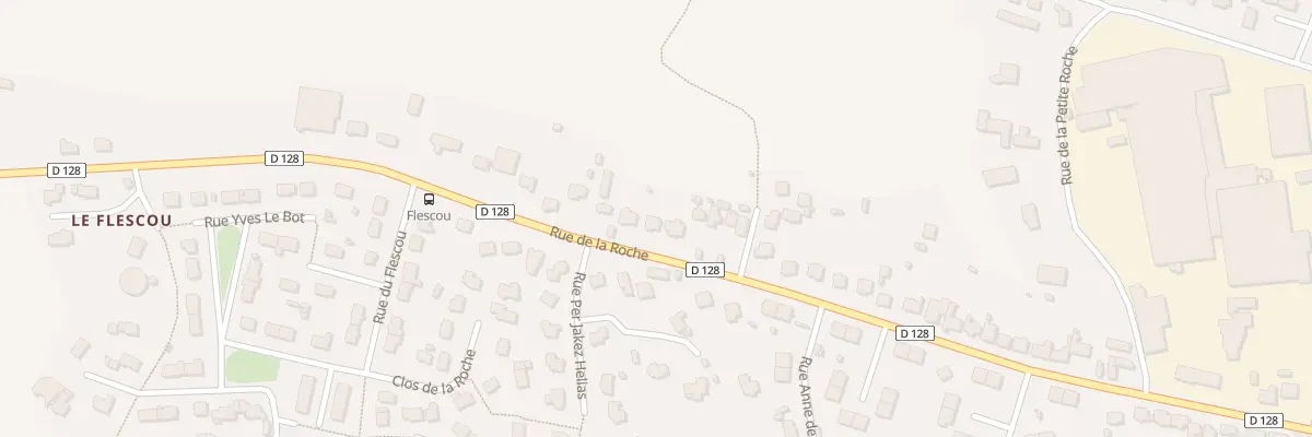 Plan du 55 Rue de la Roche à Lannilis