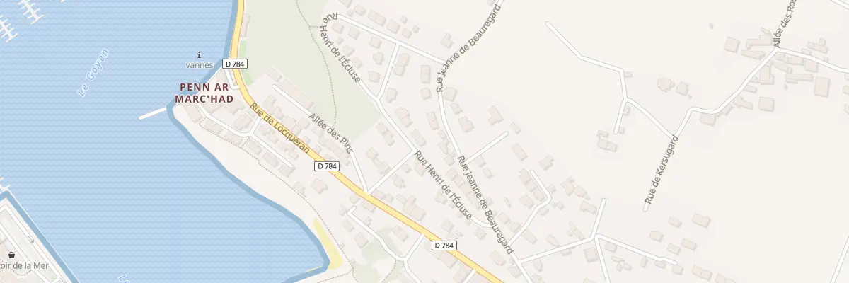 Plan du 14 Rue Henri de l’Ecluse à Plouhinec