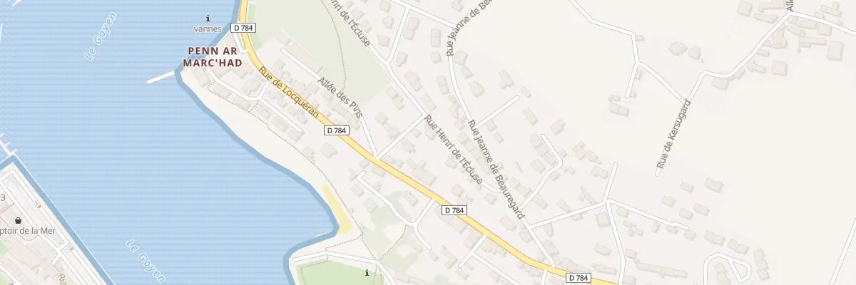 Plan du 7 Rue Henri de l’Ecluse à Plouhinec