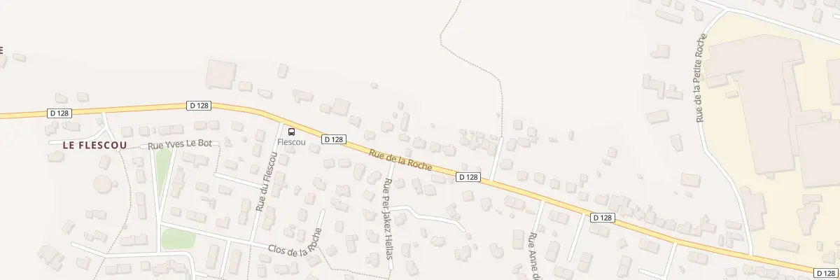 Plan du 57 Rue de la Roche à Lannilis