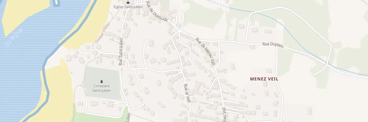 Plan du 9 Rue Ar Veil à Plouhinec