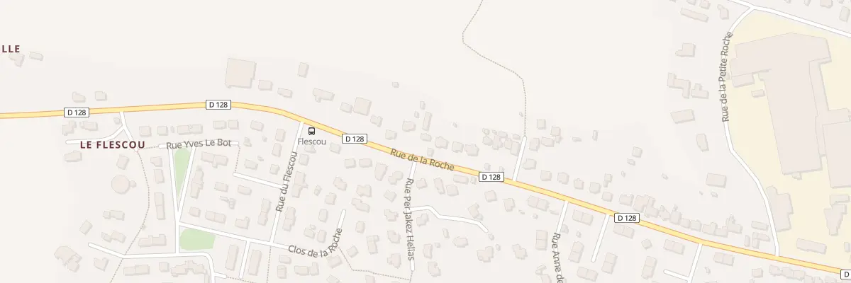 Plan du 59 Rue de la Roche à Lannilis