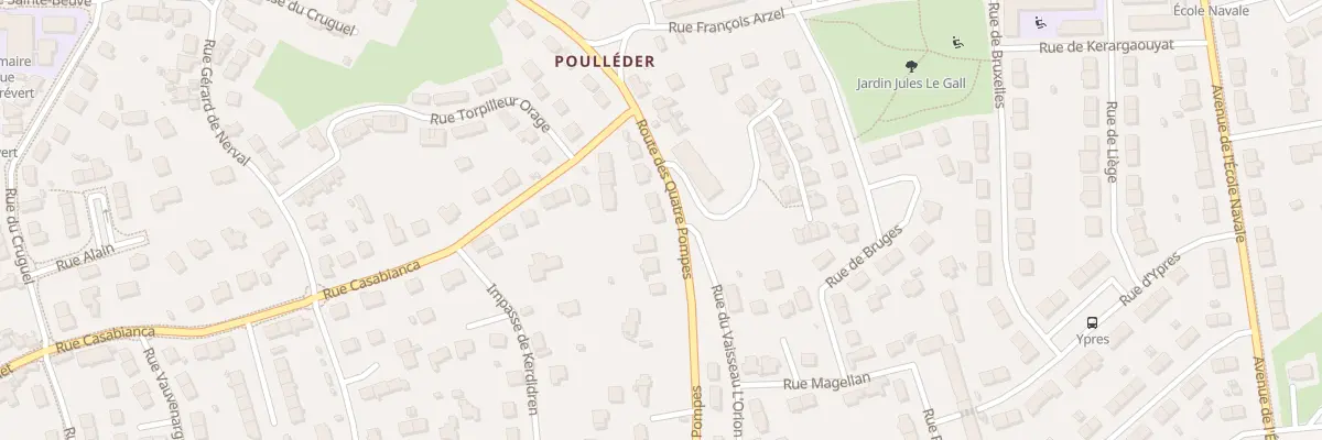 Plan du 79 Rte des Quatre Pompes à Brest