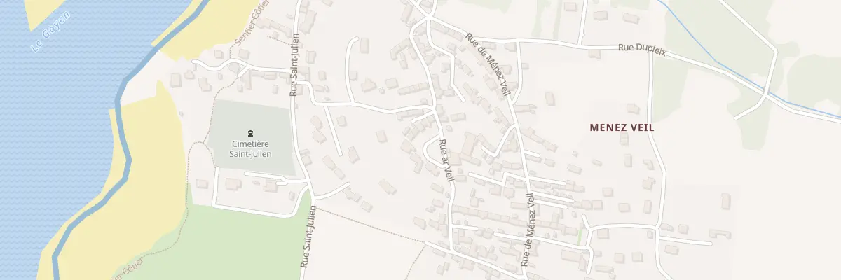 Plan du 28 Rue Ar Veil à Plouhinec