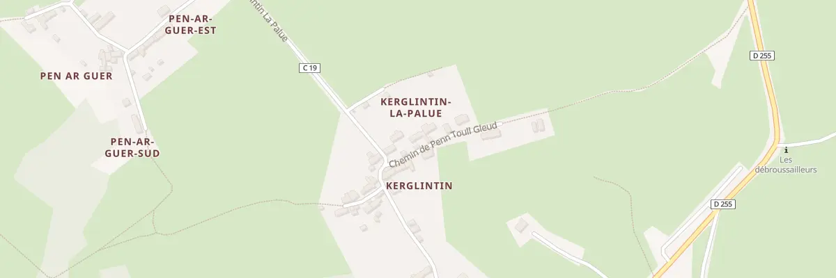 Plan du 9003 Kerglintin-La Palue à Crozon