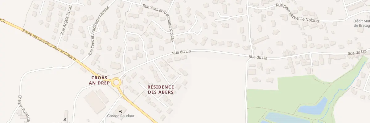 Plan du 40 Rue du Lia à Lannilis