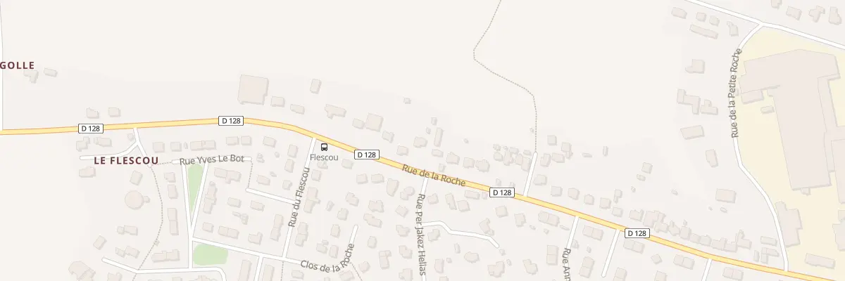 Plan du 61 Rue de la Roche à Lannilis