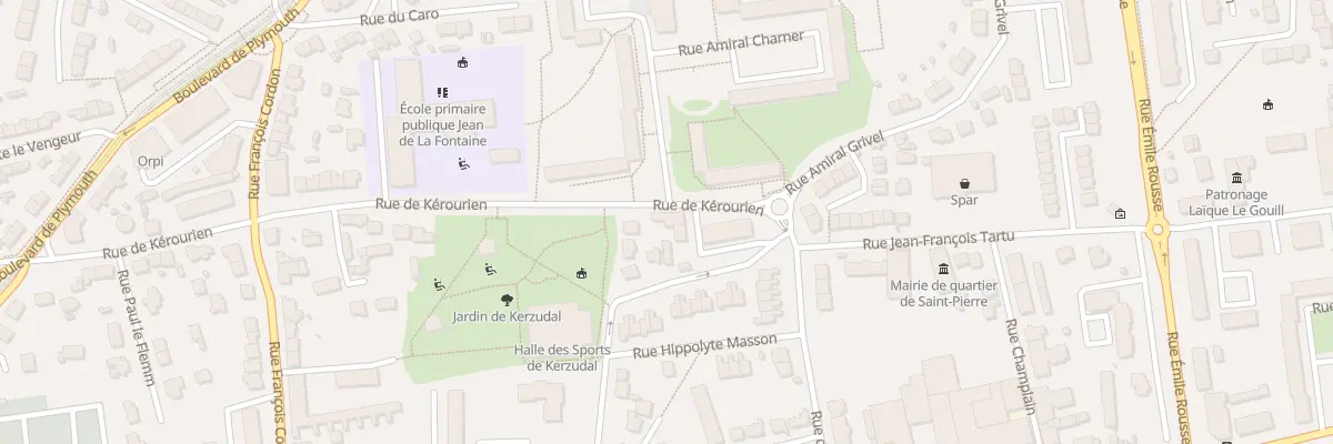 Plan du 6 Rue de Kerourien à Brest