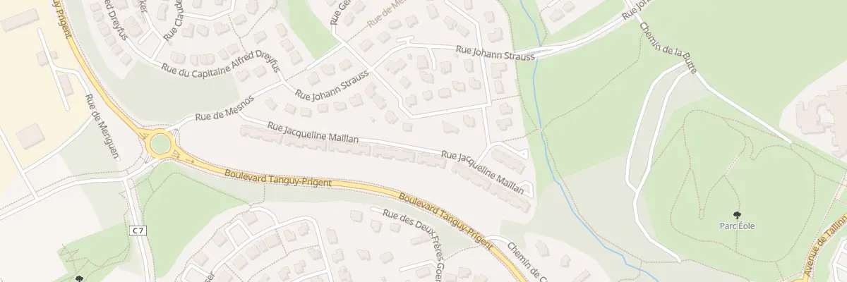 Plan du 286 Rue Jacqueline Maillan à Brest