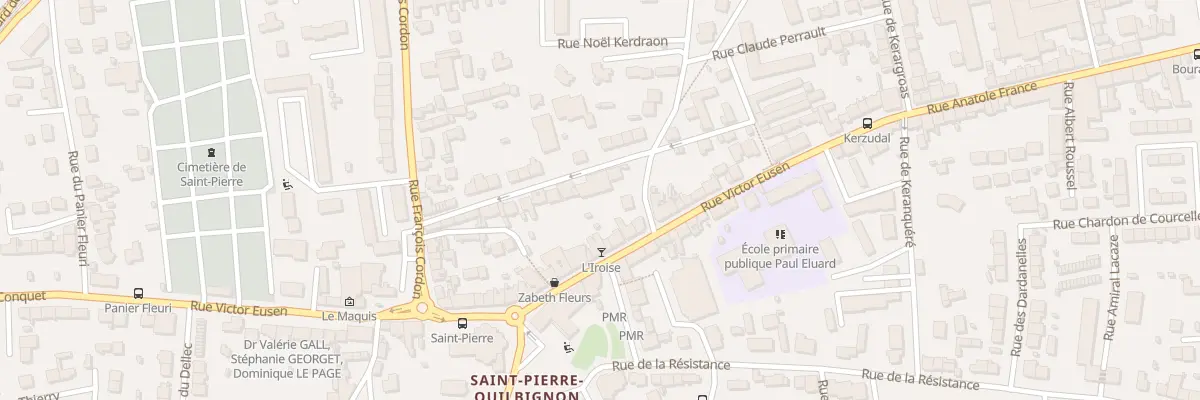 Plan du 21 Rue Le Guennec à Brest