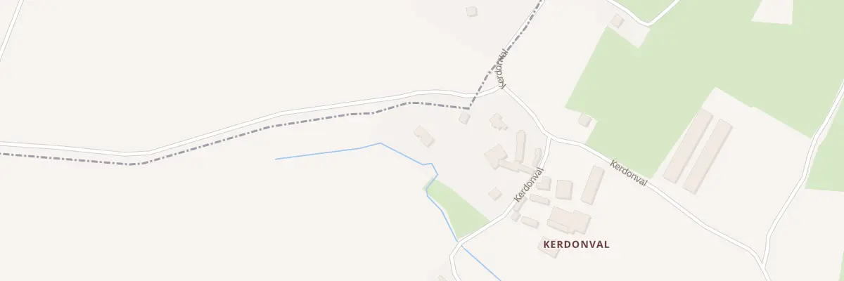 Plan du 310 Rte de Kerdonval à Bohars