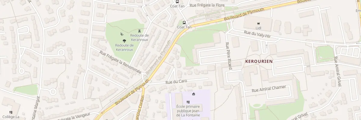 Plan du 7 Rue de Keraliou à Brest