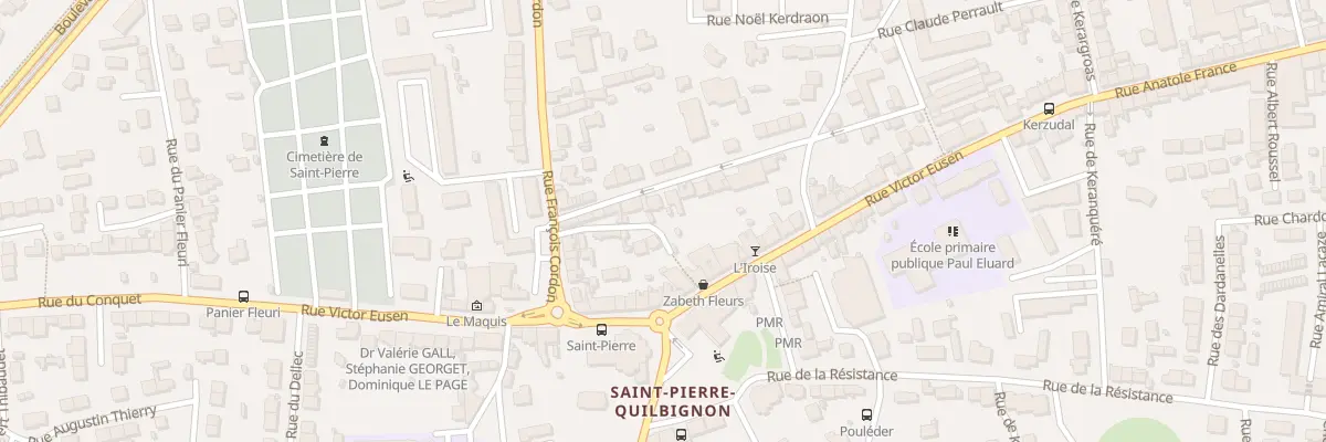 Plan du 11 Rue Le Guennec à Brest