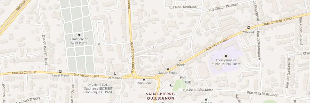 Plan du 9 Rue Le Guennec à Brest