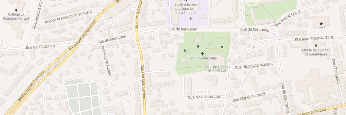 Plan du 4 All de Keranguden à Brest