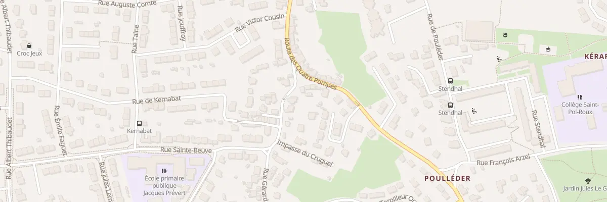 Plan du 63 Rue du Cruguel à Brest