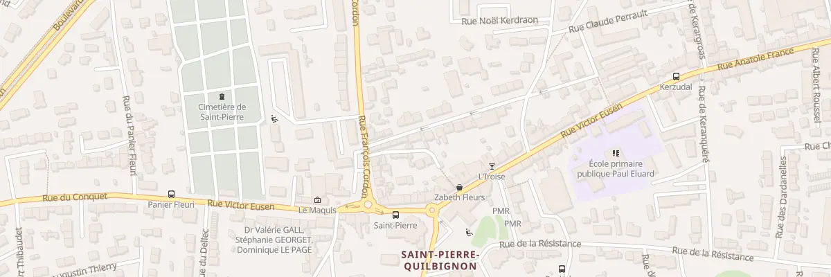 Plan du 7 Rue Le Guennec à Brest