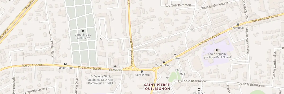 Plan du 3 Rue Le Guennec à Brest