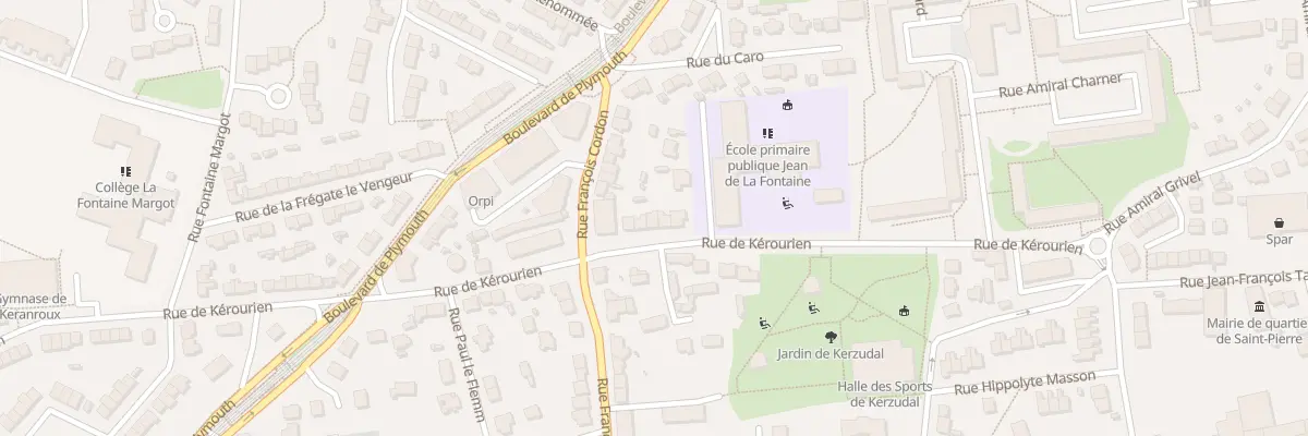 Plan du 21 Rue de Kerourien à Brest