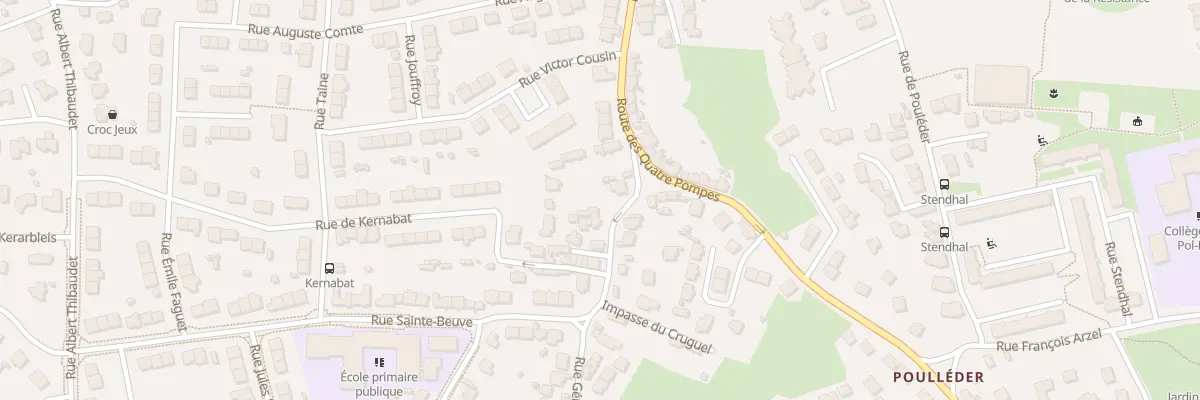 Plan du 74 Rue du Cruguel à Brest