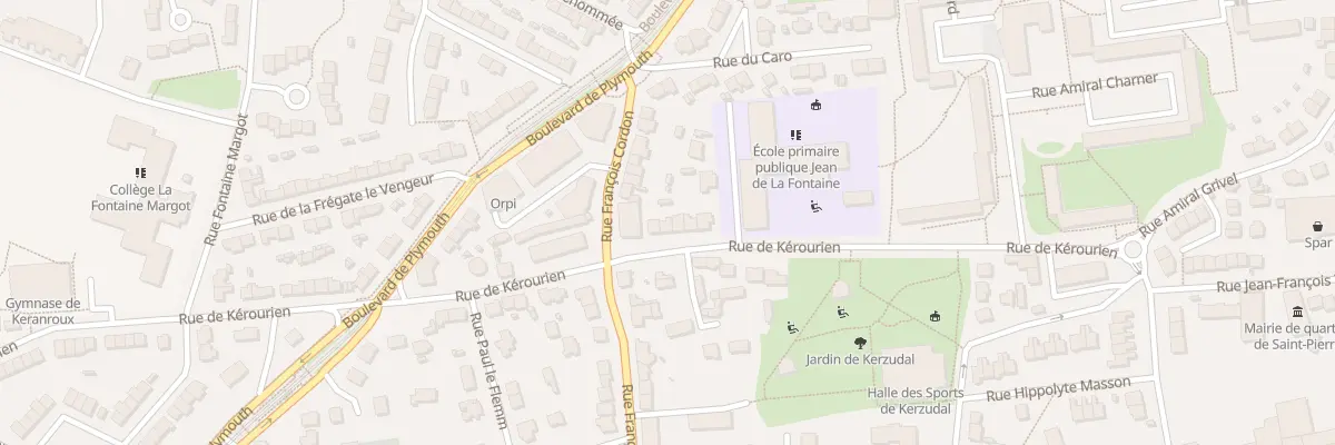 Plan du 23 Rue de Kerourien à Brest