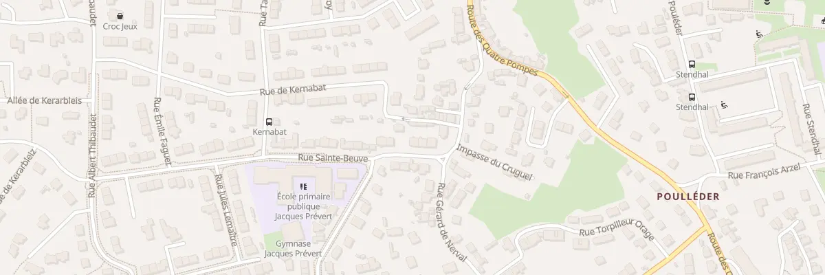 Plan du 58 Rue du Cruguel à Brest