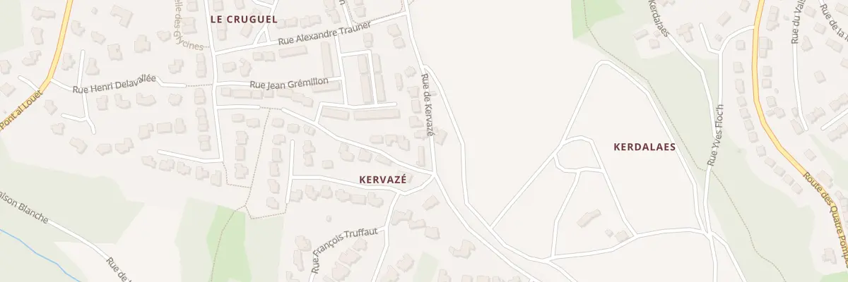 Plan du 38 Rue de Kervazé à Brest